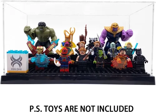 Miniatura 4 de Vitrina para bloques de figuras de acción de minifiguras, caja de exhibición de almacenamiento para minifiguras LEGO, apta para amantes de LEGO