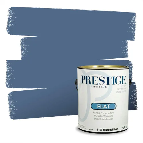 Miniatura 852 de Pintura Exterior + imprimación PRESTIGE, todo-en-uno, 1 galón, acabado mate, color comparable al Valspar* Royal Gray* VS151-Gris real