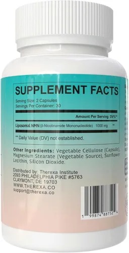 Miniatura 2 de Suplemento de NMN 1000mg Puro - NMN Liposomal para Suplemento de NAD+, Probado en EE. UU., 60 Cápsulas