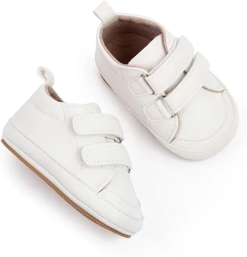 Miniatura 6 de Zapatos de bebé para niñas y niños, BEIDI, suela antideslizante suave, recién nacidos, primeros caminantes, caña alta, lona, mezclilla, unisex