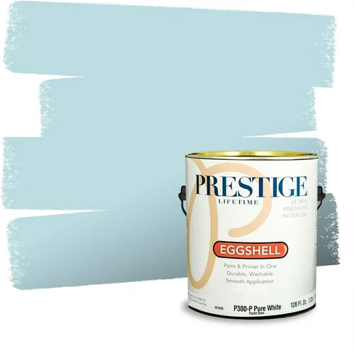 Miniatura 1207 de Pintura Exterior + imprimación PRESTIGE, todo-en-uno, 1 galón, acabado mate, color comparable al Valspar* Royal Gray* VS151-Gris real