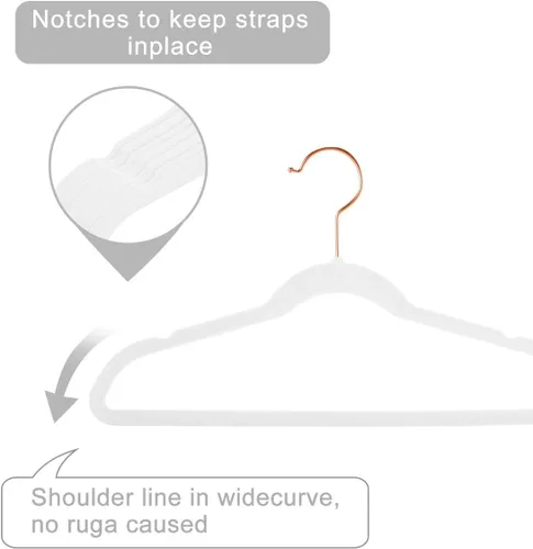 Miniatura 7 de MIZGI Perchas de terciopelo para niños, perchas antideslizantes para niños grandes, perchas de 14 pulgadas para jóvenes, ropa para adolescentes