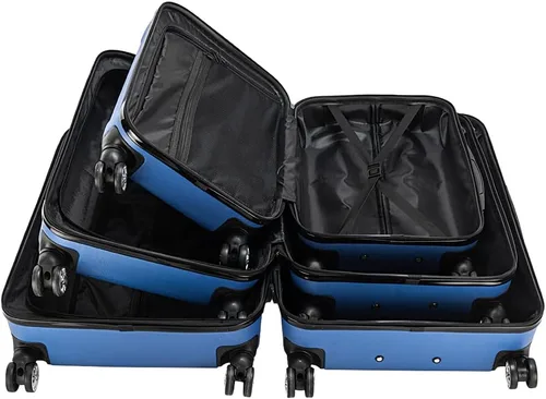Miniatura 46 de Juego de equipaje de 3 piezas – Maletas con ruedas giratorias multidireccionales – Bolsa de viaje Maleta ABS con bloqueo TSA – Maletas de carcasa