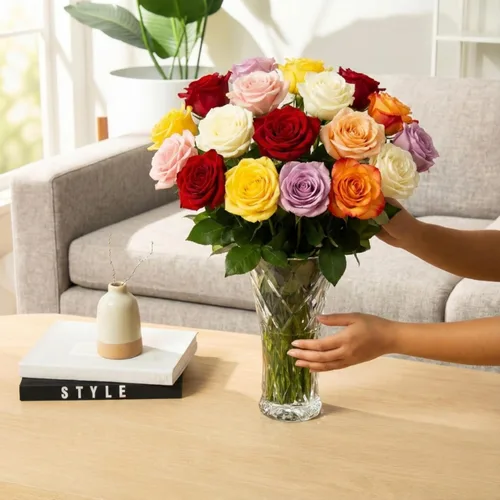Miniatura 2 de Aquarossa Farms Flores para entrega, ramo de flores frescas, seleccionadas a mano de la granja, regalo para cumpleaños, aniversario o simplemente