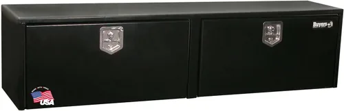 Miniatura 28 de Buyers Products 1703349 - Caja de acero negro para debajo de la carrocería con pestillo de mango en T, 14 x 12 x 18 pulgadas, caja de herramientas