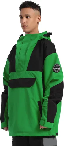 Miniatura 48 de GSOU SNOW Chaqueta de esquí para hombre, abrigo de nieve para snowboard, cálido, invierno, impermeable, con capucha