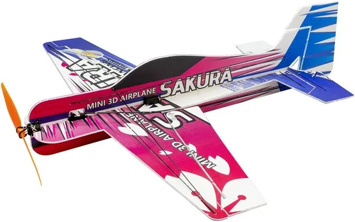 Viloga Actualización 3D EPP Avión Sakura Aerobatic Flying Airplane, 16.535 in Wingspan Foam RC Kit para construir para adultos