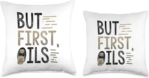 Miniatura 3 de Essential Oil Practitioner But First Oils Fun Essential Oils Throw Pillow