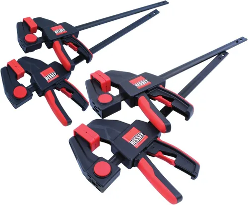 Miniatura 4 de BESSEY Serie EHK Micro 4 1/2" Abrazadera Estilo Gatillo, Abrazaderas de Carpintería de Una Mano de Acción Rápida para Trabajo de Madera