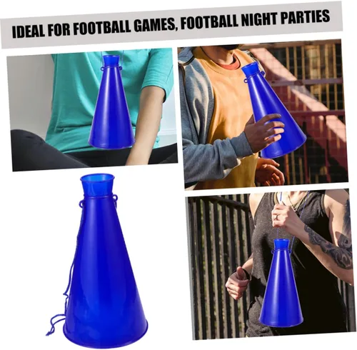 Miniatura 7 de Sosoport Cheer Megáfono - Juego de 4 cuernos de plástico para niños, juegos deportivos, fiestas, fútbol