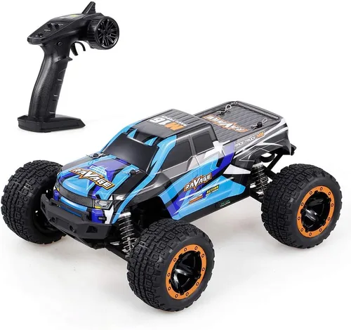 GoolRC 16889A RC Car, coche de control remoto a escala 1:16, 4WD 45KM/H Camión RC de alta velocidad con motor sin escobillas, 2.4GHz todo terreno