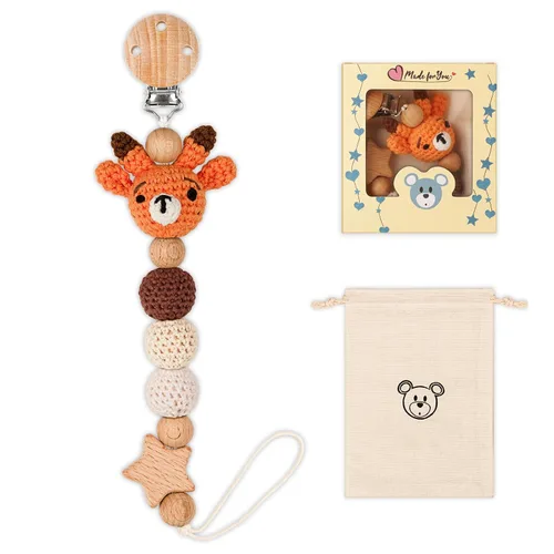 Miniatura 11 de Clip para chupete, lindo clip para chupete de animales para niños y niñas, la mayoría de los chupetes, mordedores de bebé, baby shower y artículos