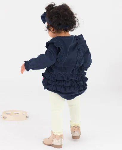 Miniatura 4 de RuffleButts Mamelucos de burbujas de manga larga para bebés y niñas pequeñas