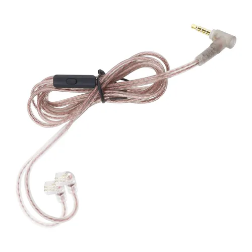The Lord of the Tools Cable de repuesto para auriculares C Pin de 0.138 in con micrófono compatible con cable estéreo KZ