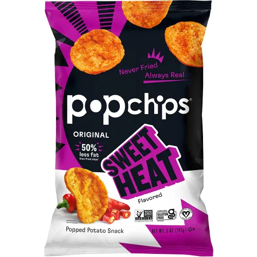 Miniatura 26 de Popchips Paquete variado de papas fritas, porciones individuales de 0.8 onzas (paquete de 24), 4 sabores: 8 sal marina, 8 barbacoa, 4 crema agria