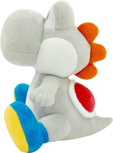 Miniatura 2 de Little Buddy 1393 Super Mario All Star Collection - Peluche Yoshi blanco de 7 pulgadas