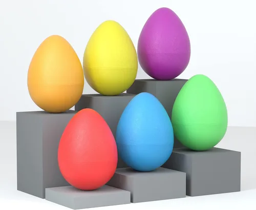 Miniatura 4 de MUSCELL Huevos, instrumentos de percusión profesionales con 6 sonidos para vivo, estudio, música en aula, 36 piezas en 6 colores con embalaje