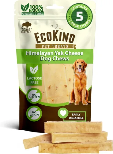 Miniatura 25 de EcoKind Premium Gold Yak Cheese - Masticables para perros del Himalaya, golosinas saludables para perros de todas las razas y tamaños, todo natural