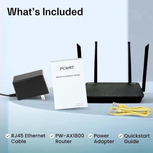 Miniatura 3 de PW-AX1800 WiFi 6 Router de doble banda con soporte VLAN, OpenVPN/WireGuard/IPsec VPN Cliente/Servidor - Compatible con ExpressVPN/SurfShark, etc.