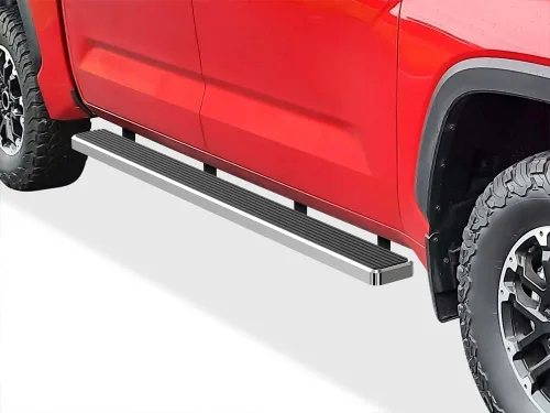 Miniatura 8 de APS Estribos 5 pulgadas Negro Mate Compatibles con Toyota Tundra 2022-2026 CrewMax Acero Inoxidable (Barras Nerf Pasos Laterales Estribos Laterales)