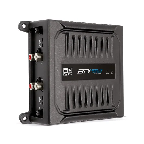 Miniatura 10 de Banda Audiopart BD-800.4 Amplificador de 4 canales de audio para automóvil – 800 W RMS 2 ohmios de rango completo amplificador de 4 canales a 12.6 V