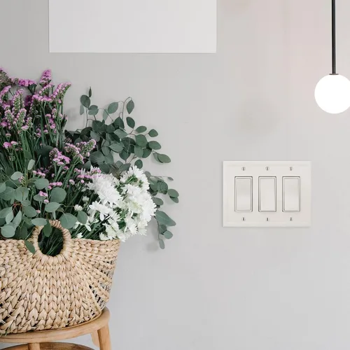 Miniatura 7 de Cubierta aislante para interruptor de luz, cubierta decorativa para enchufe, placa de pared. Blanco