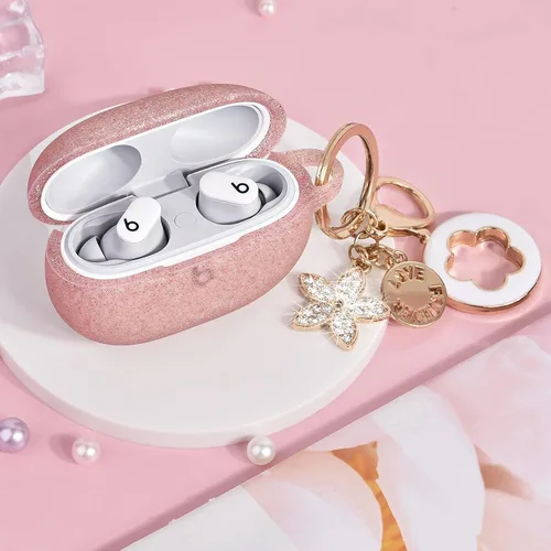 Miniatura 3 de VISOOM Funda compatible con Beats Studio Buds 2021, funda de transporte suave de silicona Beats Studio Buds, funda protectora de carga inalámbrica