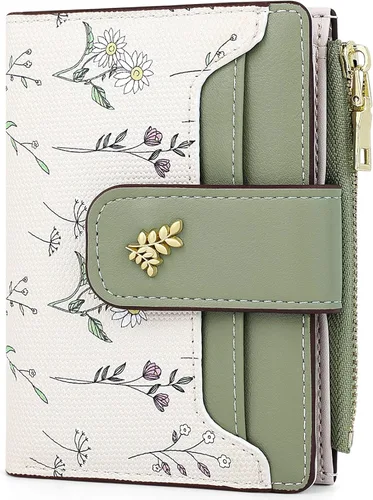Miniatura 20 de Farcauo Cartera para Mujer delgada con Flores Kawaii, Carteras para Mujeres, Cartera Linda y delgada para Mujeres, Contemporáneo