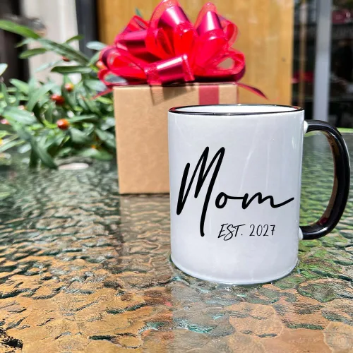 Miniatura 4 de Dnuiyses EST 2027 - Tazas para papá y mamá, regalos de taza para padres nuevos, regalos para el día de la madre, regalo para el padre por primera