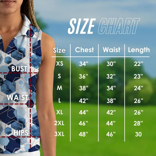 Miniatura 30 de YATTA GOLF Polo de golf sin mangas para mujer, absorbe la humedad, cuello en V, para golf, entrenamiento, golf