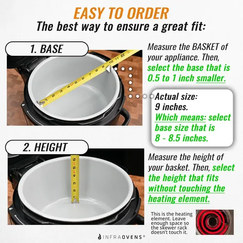 Miniatura 6 de Soporte para brocheta para freidora de aire, compatible con olla a presión Ninja Foodi, olla instantánea de 6 cuartos de galón, 8 cuartos de galón