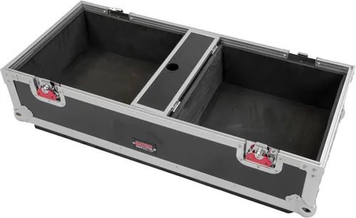 Miniatura 3 de Gator Cases G-Tour Series ATA Style Road Case para (2) gabinetes de altavoces QSC K10 con almacenamiento de cables y ruedas resistentes de 4