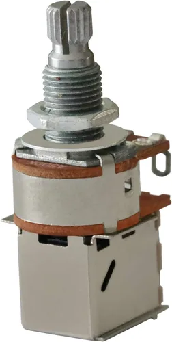 Miniatura 4 de Push Pull Pot DPDT - Potenciómetro de bajo de guitarra conmutada, tono de volumen, interruptor de control de eje dividido, 0.71 pulgadas