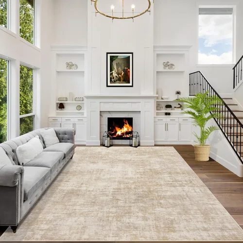 Miniatura 11 de Alfombras de Pasillo Lavables de 2'6''x8': Alfombra de Pasillo Moderna Abstracta para Interiores, Suave, Pelo Bajo, Alfombra Delgada, Multi