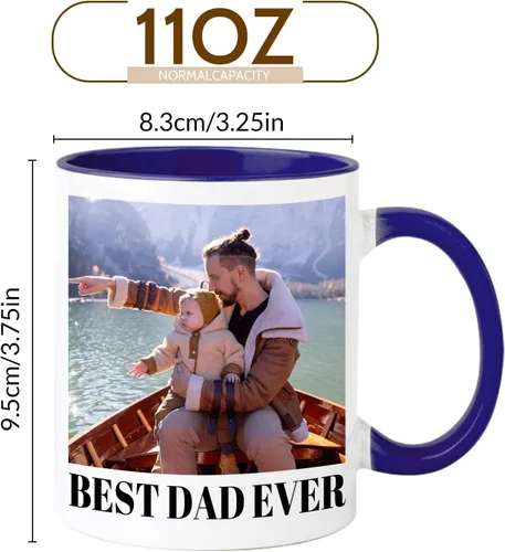 Miniatura 3 de Taza personalizada con texto de logotipo de imagen, taza de café personalizada, tazas personalizadas para café, con foto, taza de café