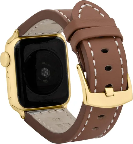 Miniatura 12 de Bandini Correa de cuero para hombre para Apple Watch de 1.732 in 1.772 in 1.654 in 1.614 in 1.575 in 1.496 in 1.929 in y Ultra, correa de iWatch