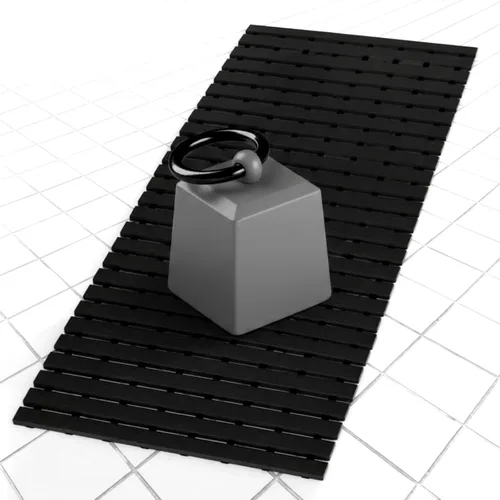 Miniatura 8 de AceOrbit Tapete con peso antideslizante para bañera, tapete de baño texturizado de elastómero termoplástico (TPE) para superficies texturizadas