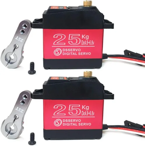 Miniatura 12 de Paquete de 2 DS3218 Digital RC Servo Motor 44.1 lbs Alto Torque Full Metal Gear Impermeable para Baja Coches Robot DIY 270°