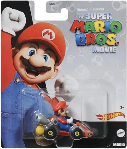 Miniatura 2 de Hot Wheels Super Mario Bros. película teatral Mario Kart Diecast Vehicle (HKD42)