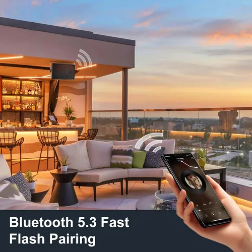 Miniatura 2 de STUDIOFINIX Altavoces Bluetooth para exteriores de 6.5 pulgadas, 400 W, impermeables, con cable, sistema de altavoces impermeables para montaje