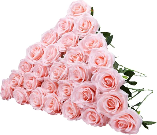 Miniatura 16 de LVEFIT 12 rosas artificiales de seda de color naranja quemado, ramo de rosas de seda de tallo largo para bodas, despedidas de soltera, fiestas