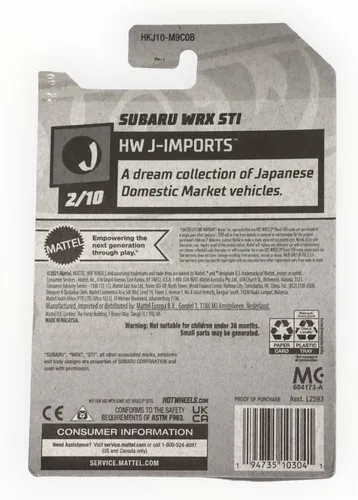 Miniatura 2 de Hot Wheels Subaru WRX STI, HW J-Imports 2/10