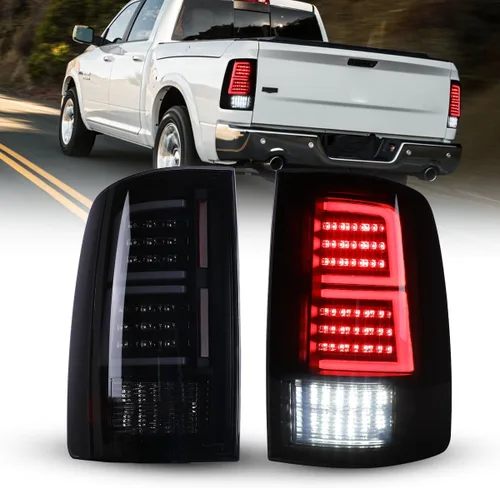 Miniatura 8 de Nixon Offroad Conjunto de luces traseras LED para Dodge Ram 1500/2500/3500 2009-2018 con modelo de luces traseras halógenas de fábrica, luces Claro