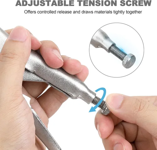 Miniatura 4 de FASTPRO Juego de alicates de bloqueo de 4 piezas, alicates de agarre Vice Grips incluidos 5", 7", 10" mandíbula curva y mandíbula recta de 6-1/2