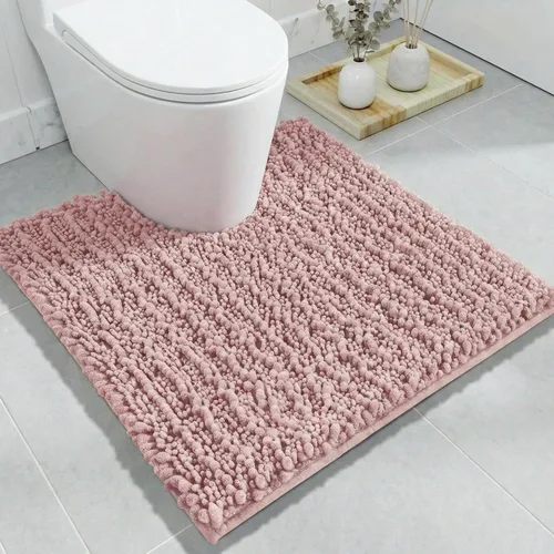 Miniatura 27 de Disolla Alfombra de baño pequeña, antideslizante, lavable, color beige, 17 x 24 pulgadas, súper absorbente, suave, alfombra de baño de felpilla
