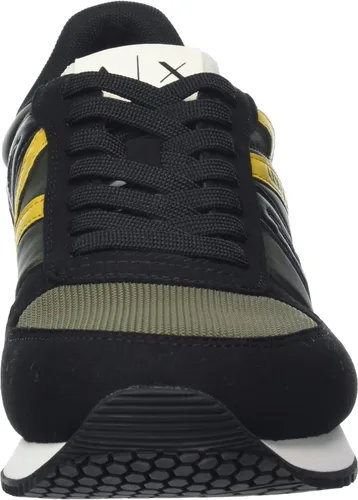 Miniatura 2 de AX ARMANI EXCHANGE Zapatos deportivos de cuero con logotipo para hombre Blanco