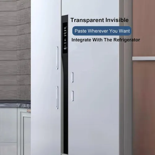 Miniatura 4 de Parachoques transparentes para muebles 4 unidades (2 largas y 2 cortas) - Almohadillas de pared protectoras de goma de silicona con respaldo