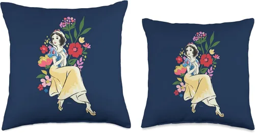 Miniatura 3 de Disney Princess Snow White - Almohada floral, 16 x 16 pulgadas, multicolor