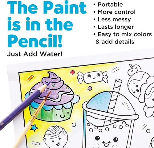 Miniatura 4 de Faber-Castell Paint by Number Sweets - Pintura de acuarela para niños por números, manualidades para edades de 6 a 8 años en adelante