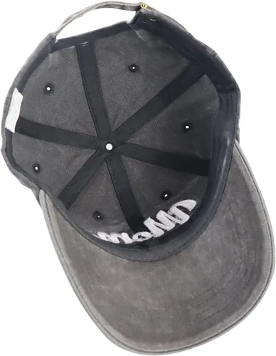 Miniatura 6 de Gorra de béisbol de 2 piezas para mamá y papá EST 2024, bordada en 3D, ajustable, de algodón lavado, regalos para nuevos padres
